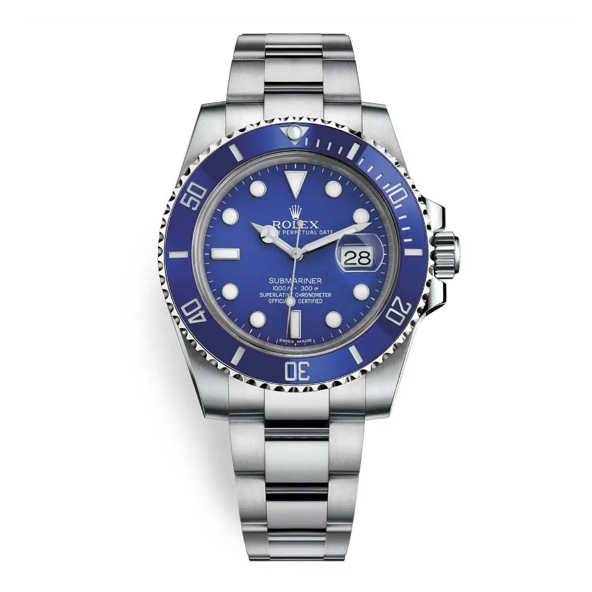 Montre Rolex Submariner Date "Smurf" 116619LB – Édition Luxe Cadran Bleu